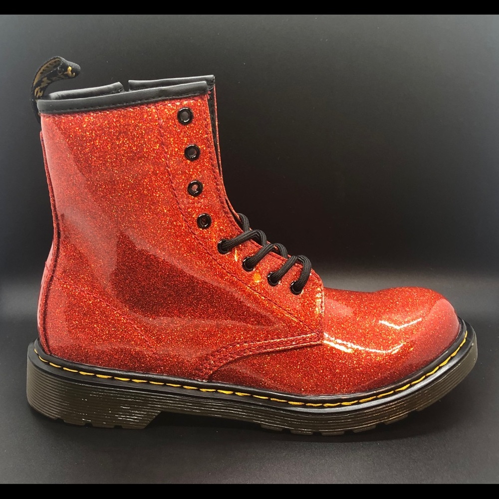 NEW Women’s Dr. Martens 1460 Glitter Side Zip Boot - Picture 3 of 8